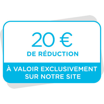 Bon de réduction de 20€ à valoir sur notre site