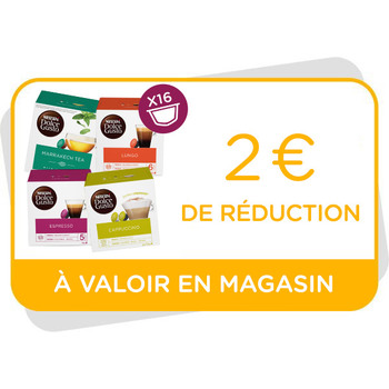 Bon de réduction de 2€ à valoir en magasin