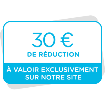 Bon de réduction de 30€ à valoir sur notre site