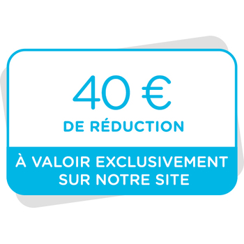 Bon de réduction de 40€ à valoir sur notre site